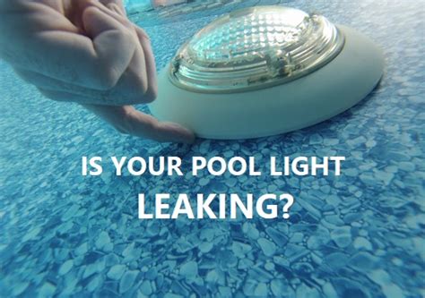 leaking pool light|How To Fix Leaking Swimming Pool Light: Essential Steps For A。